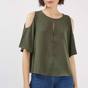 Topshop Cold Shoulder top